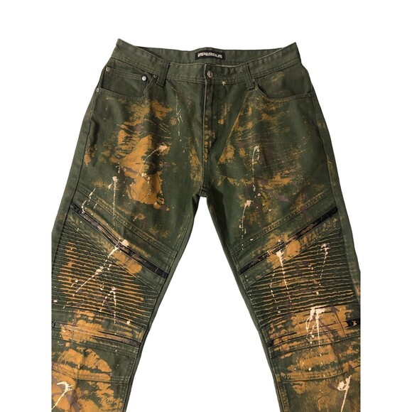 Imperious Jeans Men Green Color 38x34 - Picture 3 of 11